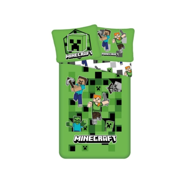 ✨️HOUSSE DE COUETTE ET TAIE D'OREILLER MINECRAFT 