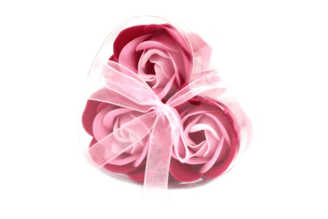 ✨️Coeur de roses de savon rose