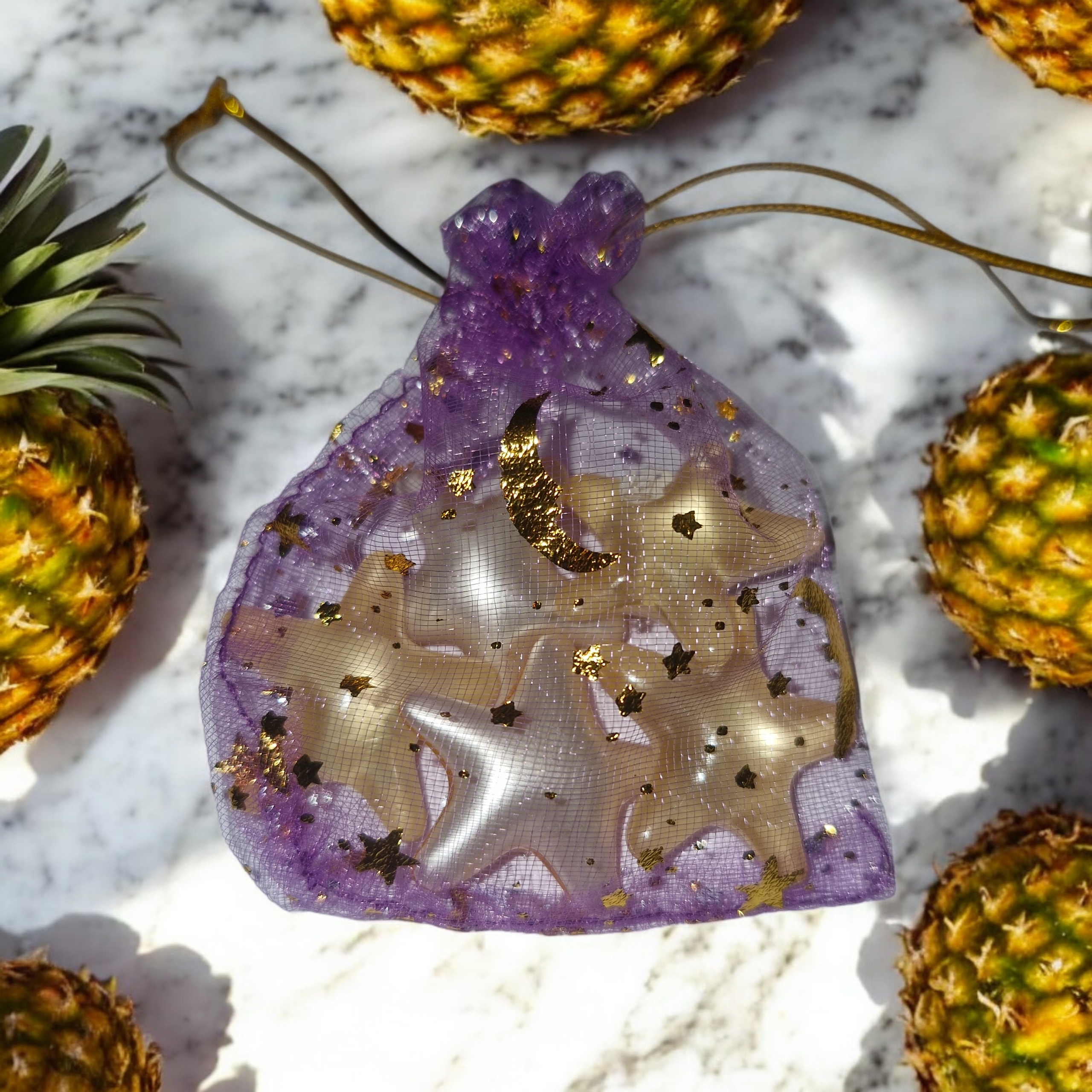 Perles de bain parfumées à l'ananas