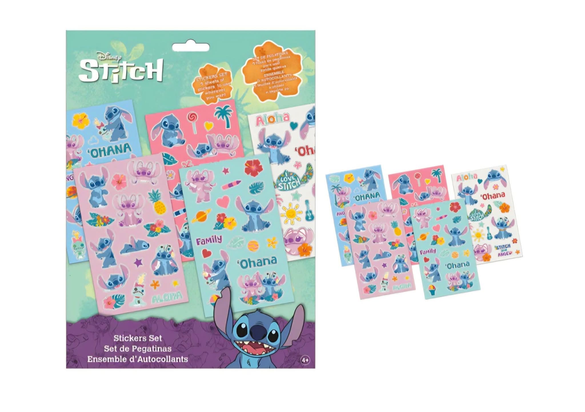 Planche autocollants Stitch ×5
