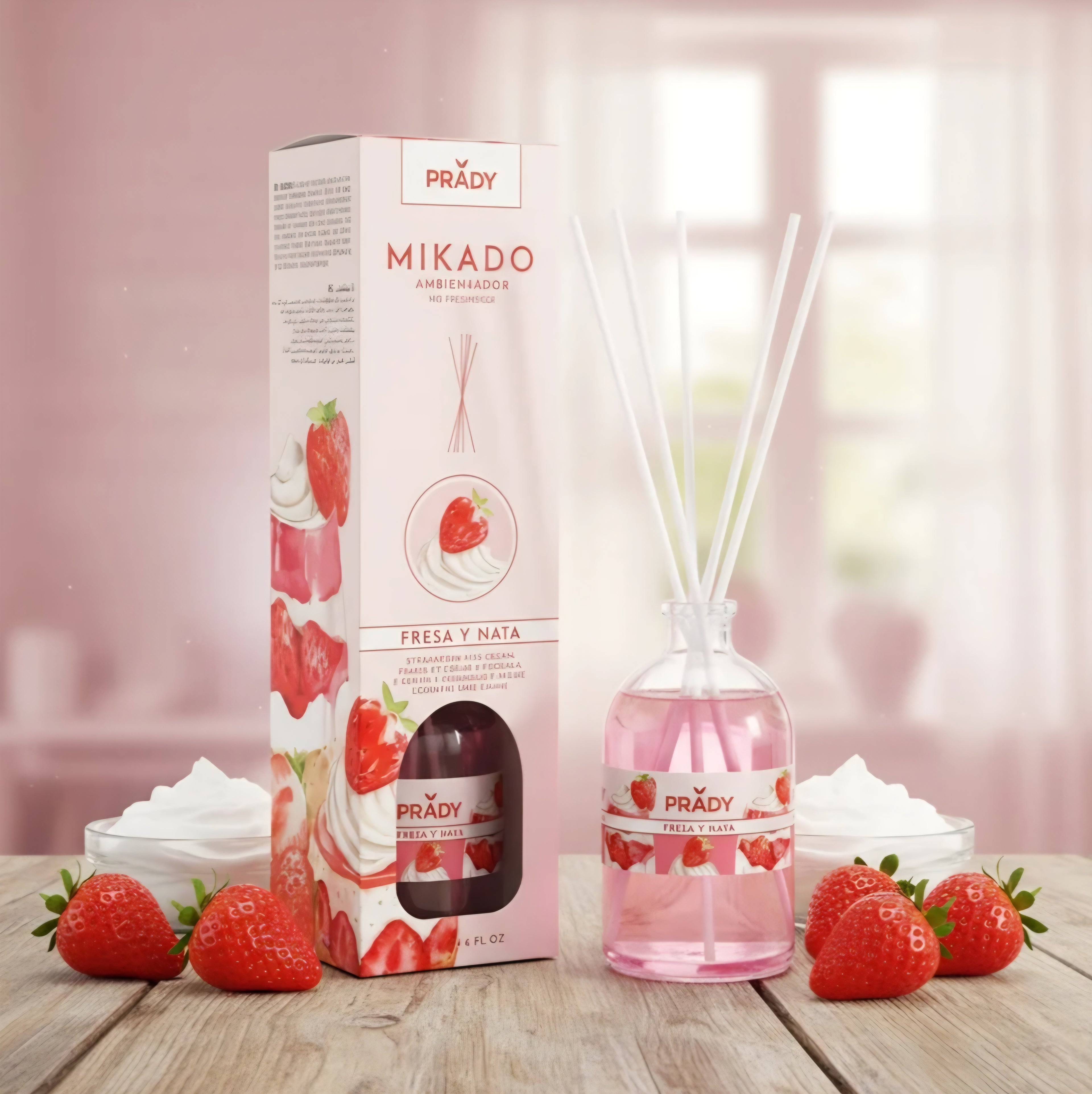 Mikado fraise chantilly