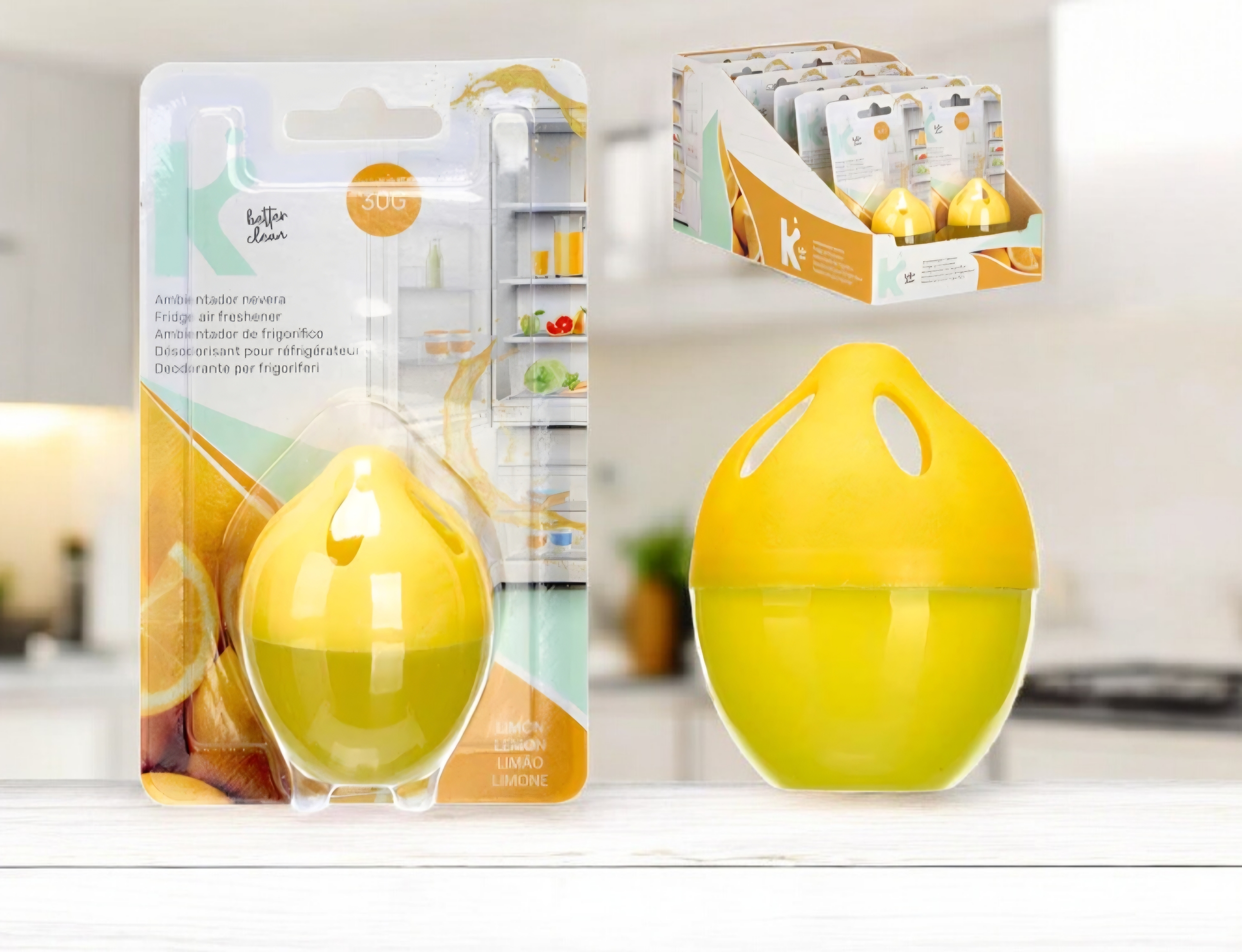 Désodorisant réfrigérateur parfum citron