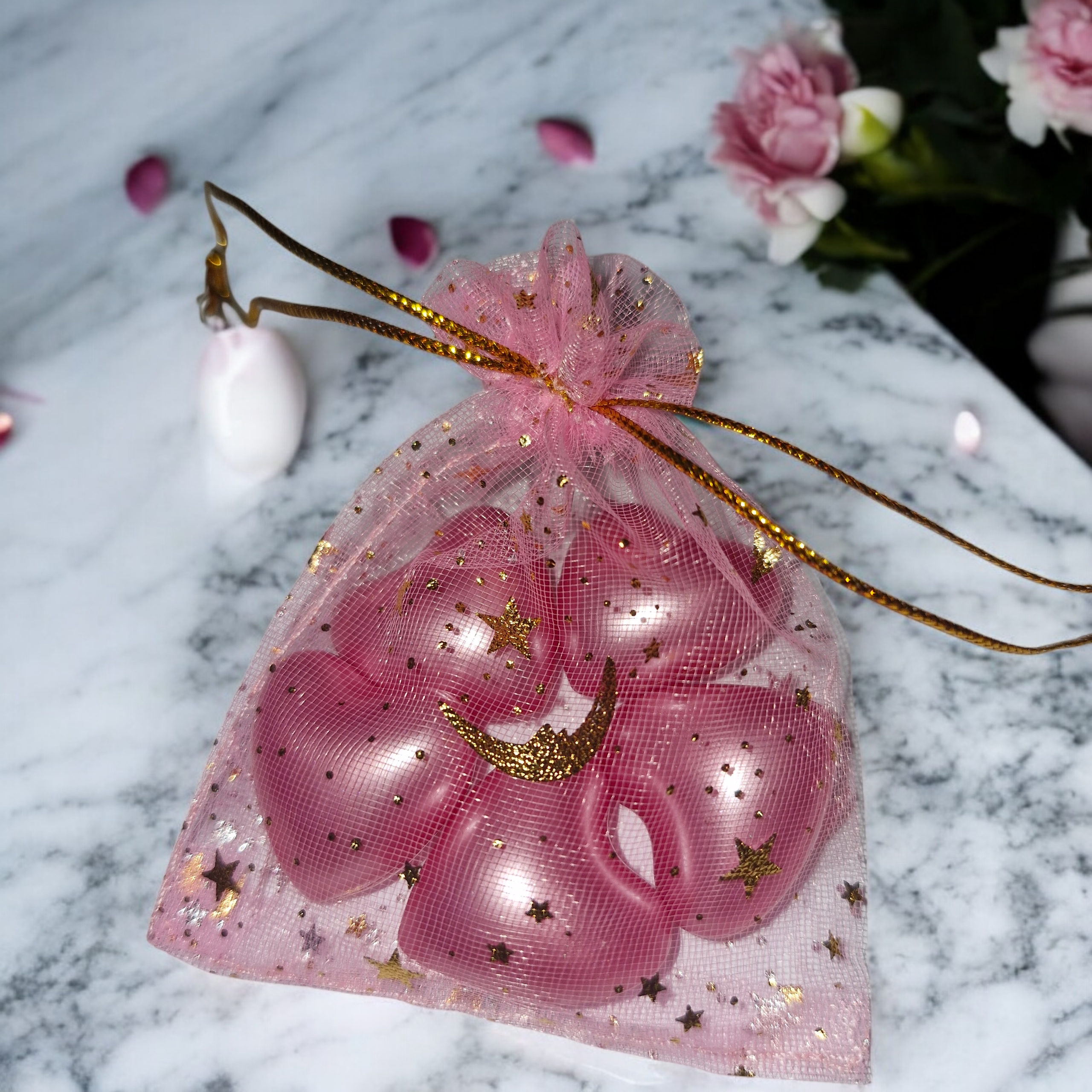 Perles de bain (rose)