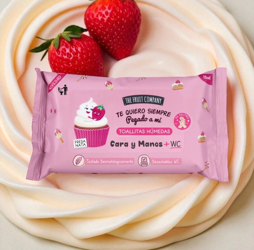 Lingettes intime et pour les mains parfum fraise chantilly🍓