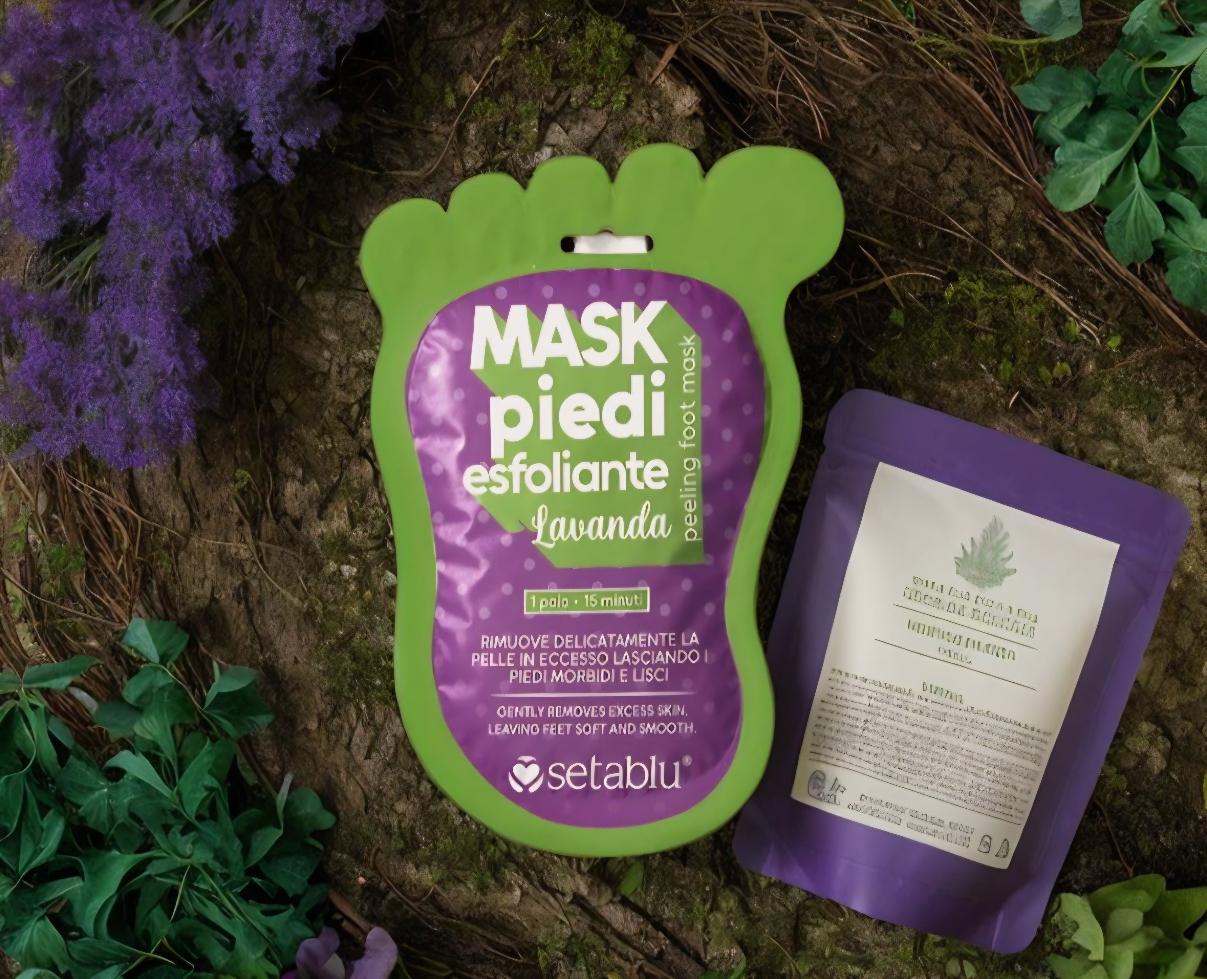 Exfoliant pieds à la lavande