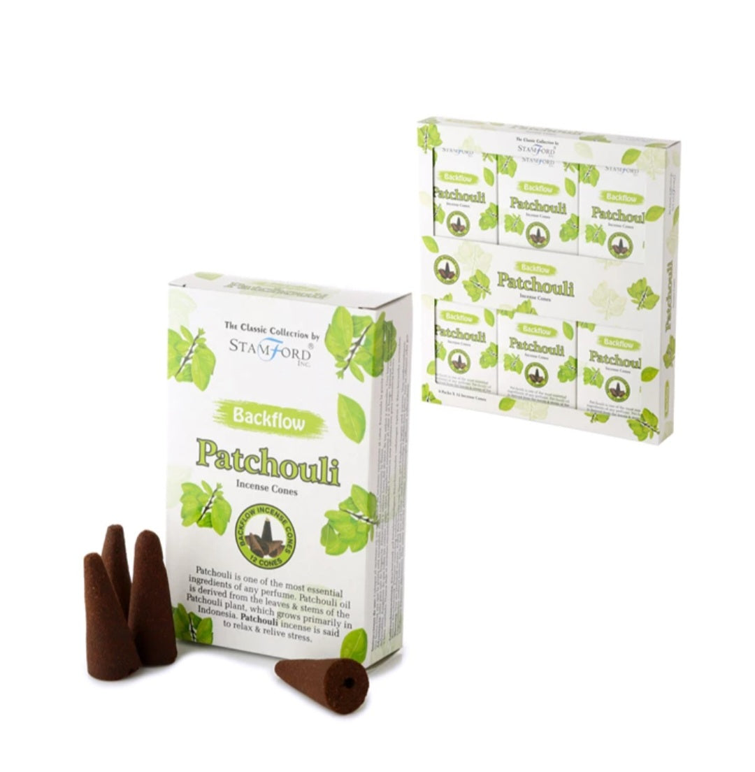Cônes d’encens à reflux parfum patchouli