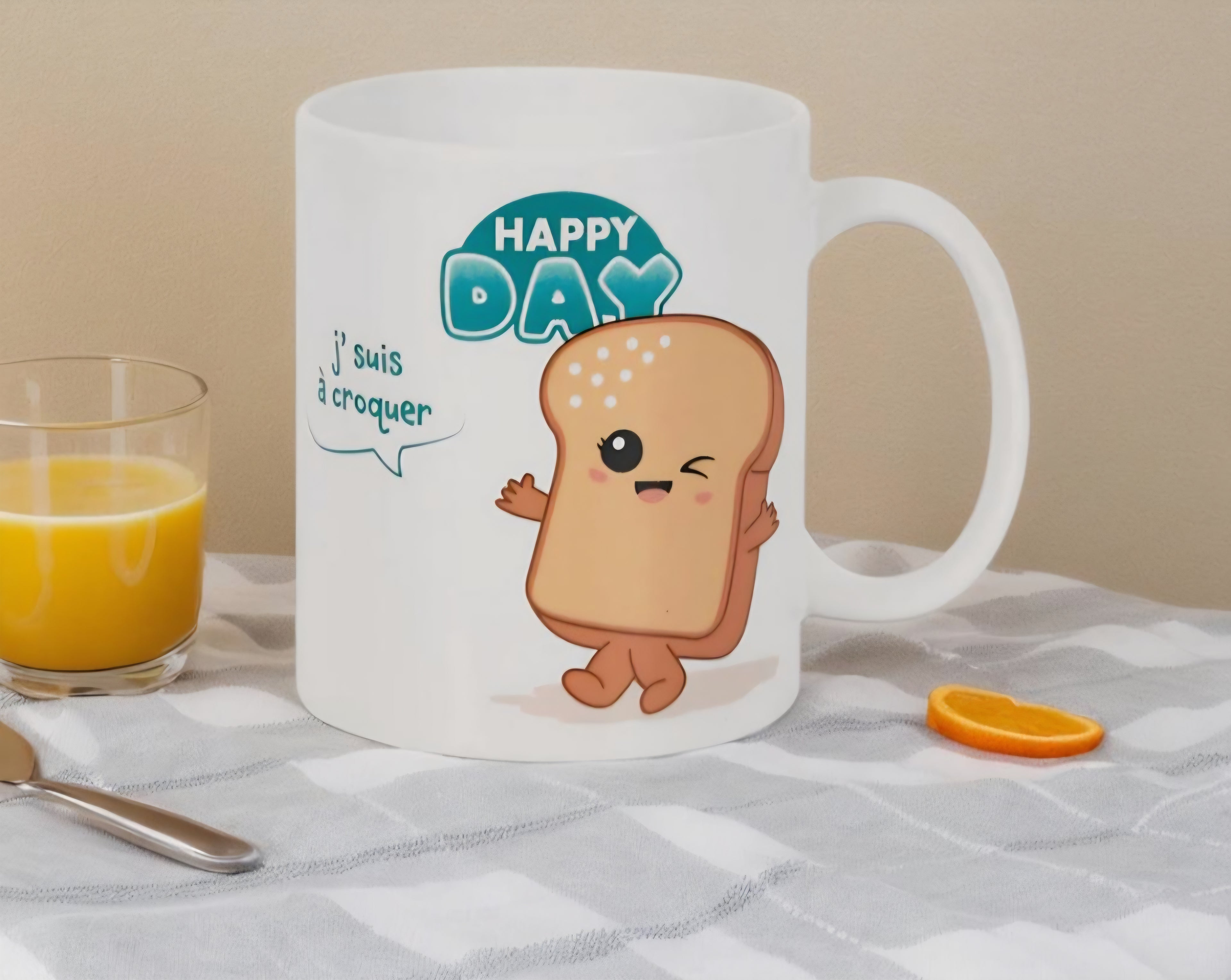Mug Kawaii brioche 🍞