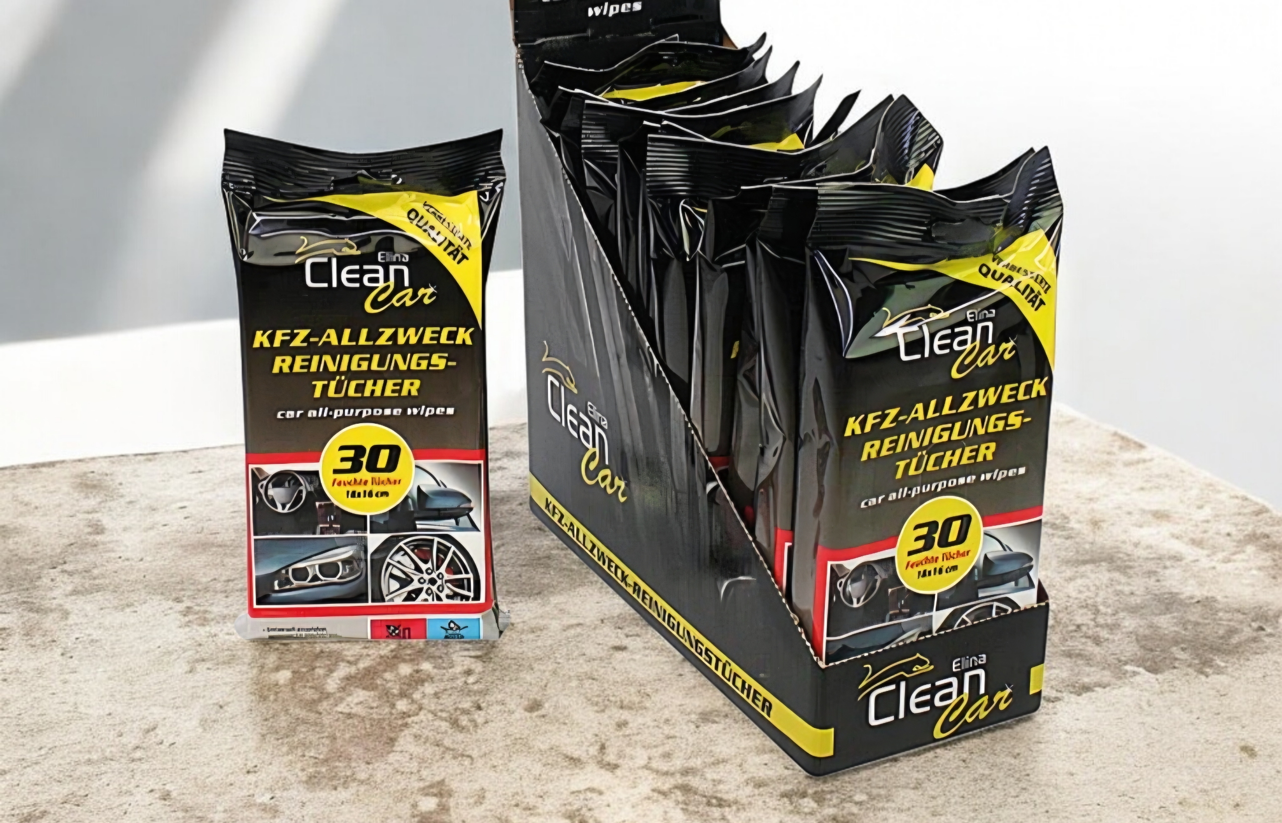 Lingettes pour la voiture