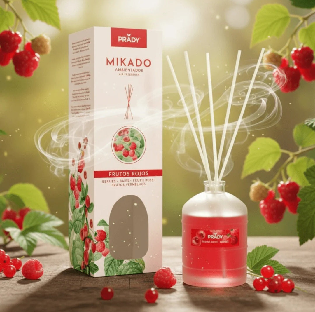 Mikado parfum "fruits rouges"